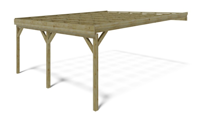 Cochera 5.8x5.06 m - 29 m2 - apoyado contra 