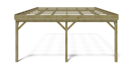 Cochera 5.8x5.06 m - 29 m2 - apoyado contra 