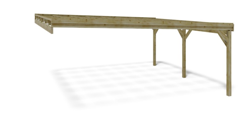 Cochera 5.8x5.06 m - 29 m2 - apoyado contra 