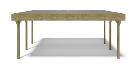 Cochera 6.06x5.03 m - 30 m2 - cobertura de PVC 