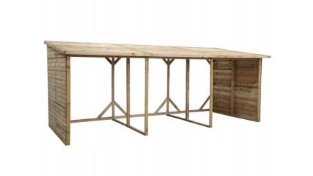 Leñero 20 m3 - 5.2x2 m - H.2.06 m - Impregnado