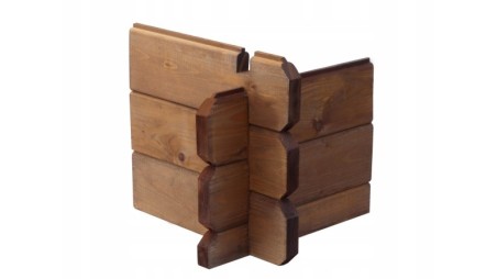 Terraza de jardín 3x2 m - Color marrón - Impregnada