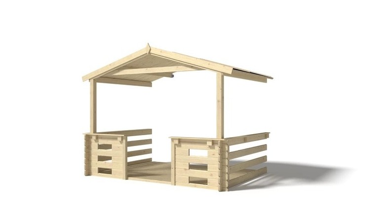 Alero de terraza 3x2 m