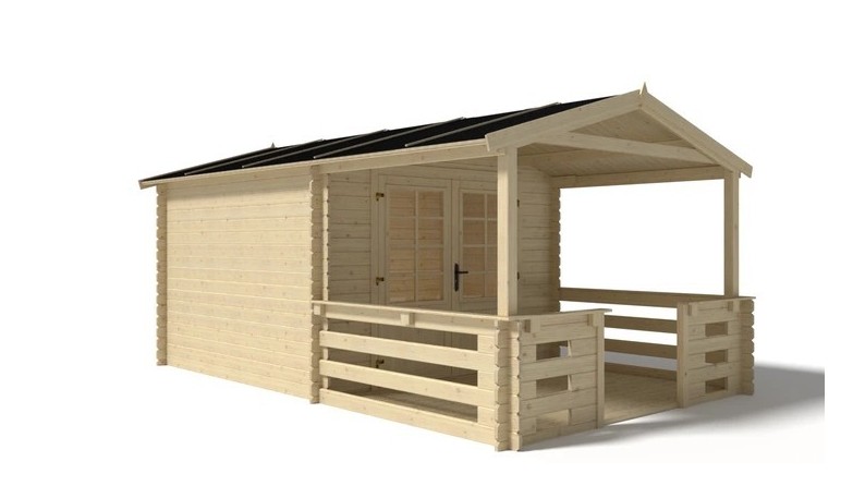 Alero de terraza 3x2 m