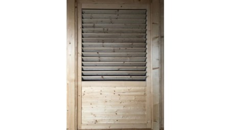 Valla, panel de madera con lamas, set – impregnado en verde