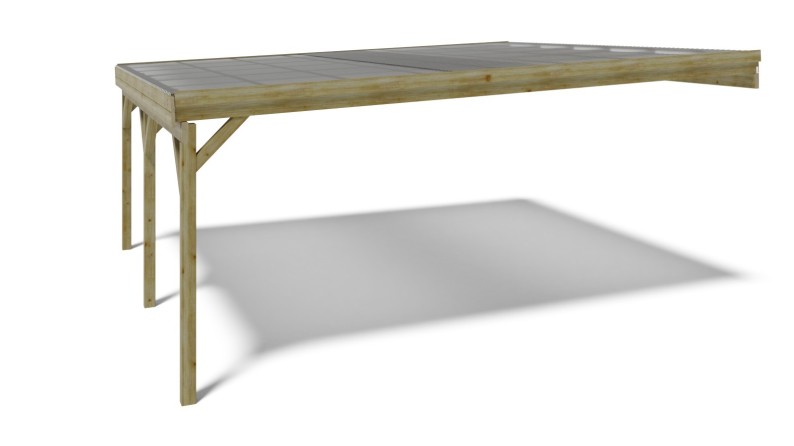 Cochera 5.8x5.06 m - 29 m2 - cobertura de PVC 