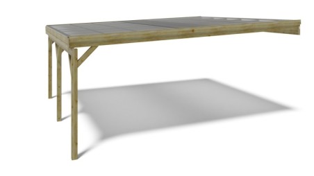 Cochera 5.8x5.06 m - 29 m2 - cobertura de PVC 