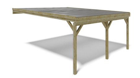 Cochera 5.8x5.06 m - 29 m2 - cobertura de PVC 