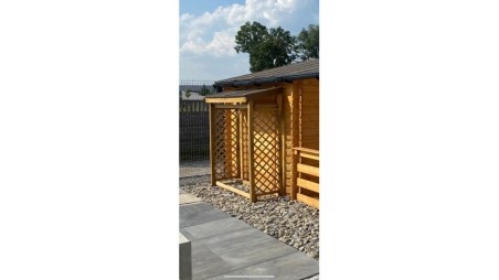 Leñero 1.96 m3 - 1.8x0.64 m - H.1.8 m - Impregnado