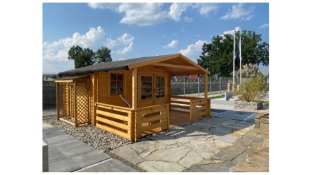 Leñero 1.96 m3 - 1.8x0.64 m - H.1.8 m - Impregnado