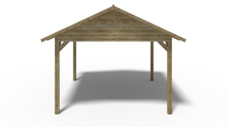 Pérgola de jardín 4.04x4.17 m - Impregnada