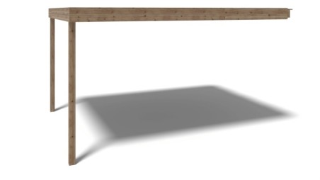 Alero de terraza 4x3 m -Impregnado