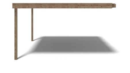 Alero de terraza 4x3 m -Impregnado