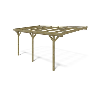 Cochera 3x5.24 m - 15 m2 - apoyado contra 