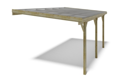 Cochera 3x5.24 m - 15 m2 - cobertura de PVC 