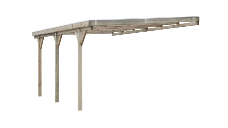 Cochera 3x5.24 m - 15 m2 - cobertura de PVC 