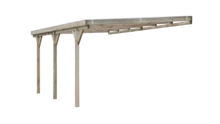 Cochera 3x5.24 m - 15 m2 - cobertura de PVC 