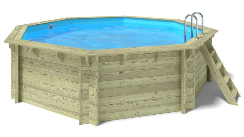 Piscina de madera 4.71x4.72 - H.1.2 m autoportante