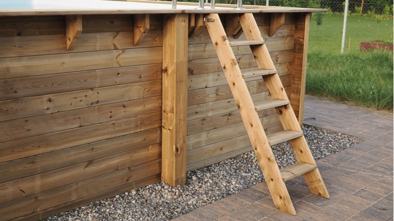 Piscina de madera 4.71x4.72 - H.1.2 m autoportante