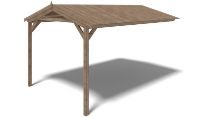 Alero de terraza 4x2.76 m -Impregnado