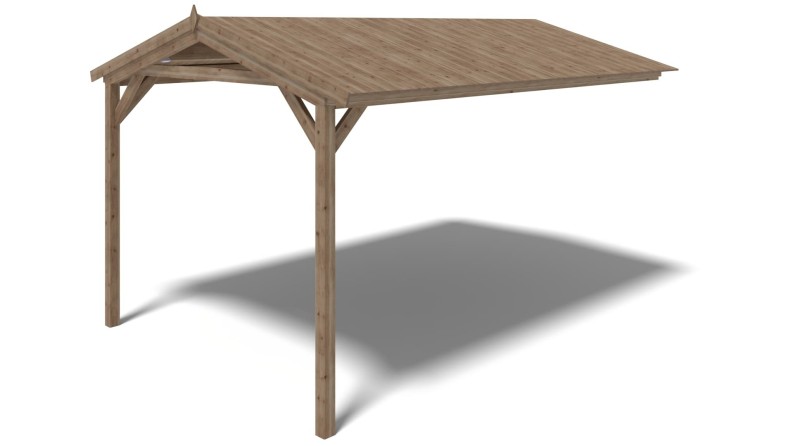 Alero de terraza 4x2.76 m -Impregnado