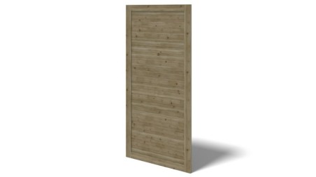 Pérgola de jardín 4.04x4.04 m con paneles - Impregnada