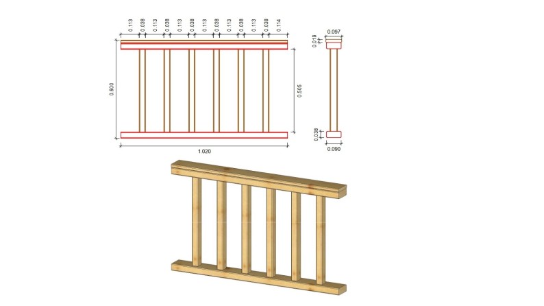 Pérgola de jardín 4.04x4.04 m con paneles - Impregnada