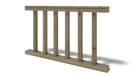 Pérgola de jardín 5x3.06 m con paneles - Impregnada