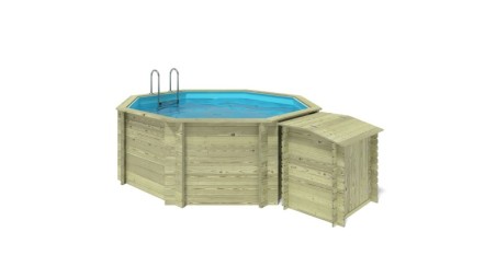 Piscina de madera Coral 3.25x3.25 - H.1.18 m autoportante