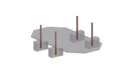 Piscina de madera Nemo 7.3x3.97 - H.1.45 m vigas a encastrar