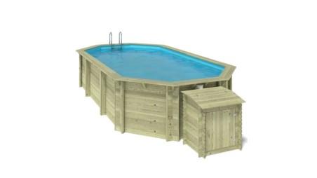 Piscina de madera Nemo 7.3x3.97 - H.1.45 m vigas a encastrar