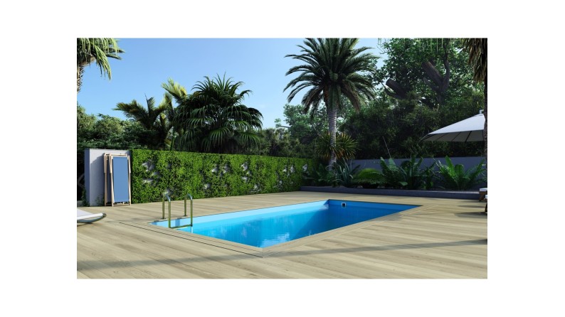 Piscina de madera Aqua 7x3.75 - H.1.45 m vigas a encastrar