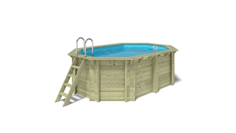 Piscina de madera Nemo 4.3x3 - H.1.31 m vigas a atornillar