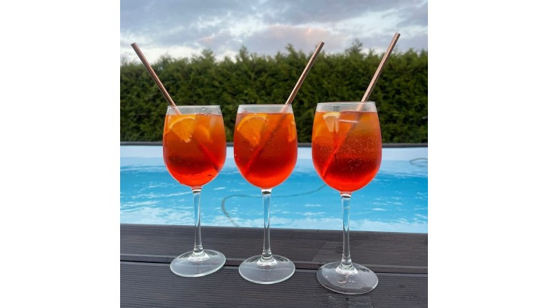 Piscina de madera Aqua 4.65x2.85 - H.1.24 m vigas a atornillar