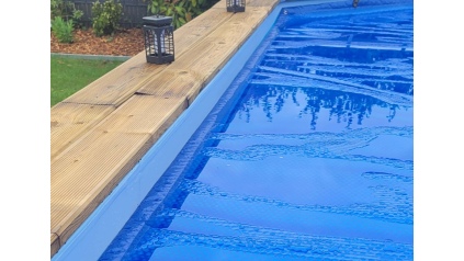 Cobertor de burbujas 3.77 x 2.48 m para piscina BAS7302. BAS7303