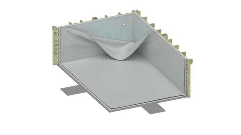 Liner 75/100 PVC, color Gris mineral, para piscina BAS7306