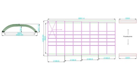 Cubiertas para piscinas Horizon - 8.58x3.92 m - Policarbonato celular de 8 mm - para piscina BAS7309