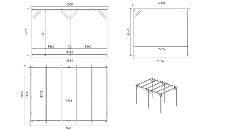 Cochera 3x4 m - 12 m2