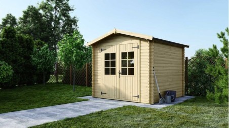 Caseta de jardin de madera 6.05 m2 - 2.46x2.46 m - 19 mm  