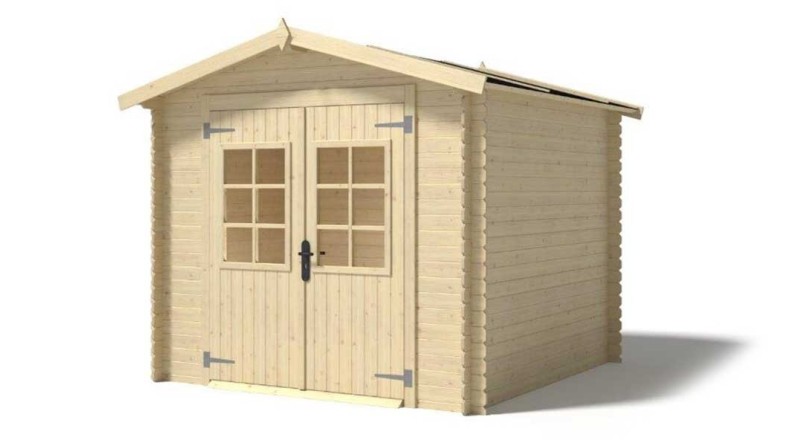 Caseta de jardin de madera 6.05 m2 - 2.46x2.46 m - 19 mm  