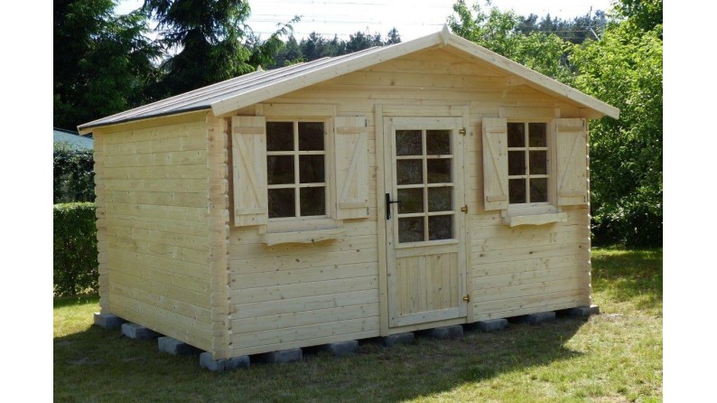 Caseta de jardín de madera 12 m2 - 4x3 m - 28 mm