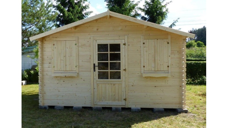 Caseta de jardín de madera 12 m2 - 4x3 m - 28 mm