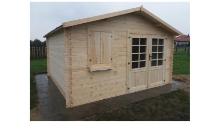 Caseta de jardín de madera 16 m2 - 4x4 m - 28 mm