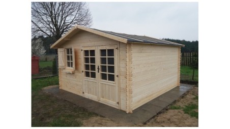 Caseta de jardín de madera 16 m2 - 4x4 m - 28 mm