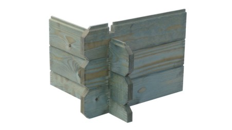 Caseta de jardín de madera 6 m2 - 2.46x2.46 m - 19 mm - impregnada