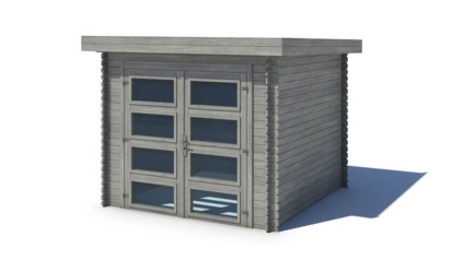 Caseta de jardín de madera 6 m2 - 2.46x2.46 m - 19 mm - impregnada