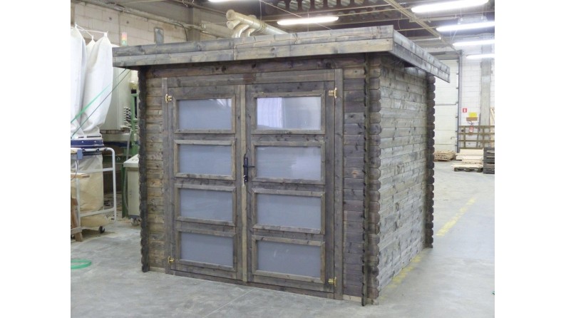 Caseta de jardín de madera 6 m2 - 2.46x2.46 m - 19 mm - impregnada