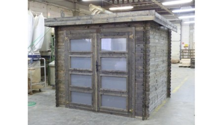 Caseta de jardín de madera 6 m2 - 2.46x2.46 m - 19 mm - impregnada