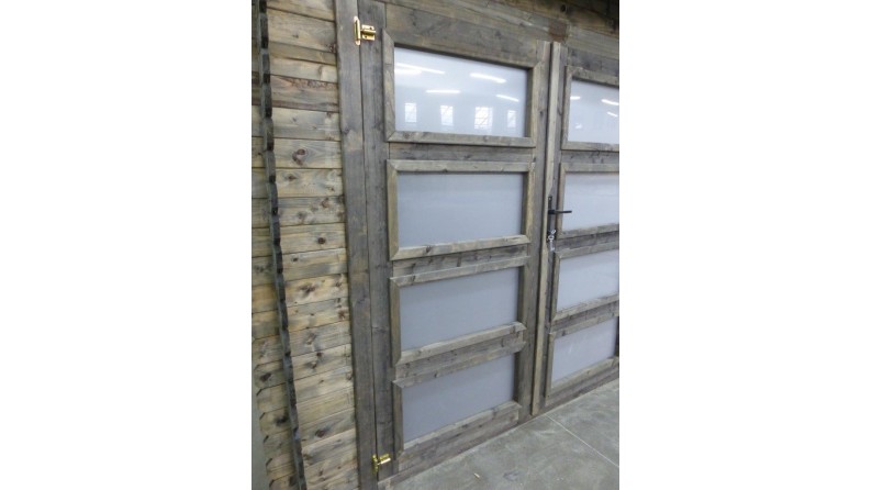 Caseta de jardín de madera 6 m2 - 2.46x2.46 m - 19 mm - impregnada