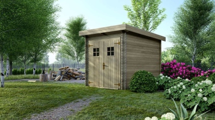 Caseta de jardín de madera 6 m2 - 2x3 m - 19 mm - impregnada